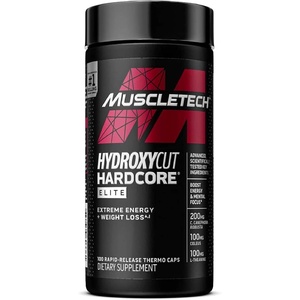 image:imageHydroxycut Hardcore Elite  Energy amp Metabolism Support for Men amp Women  270 mg Caffeine Anhydrous amp 200 mg Green Coffee Extract  Rapid Release Capsules  100 Count100 Count Pack of 1