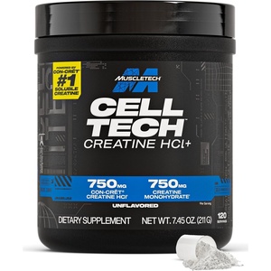 image:imageMuscleTech CellTech Creactor Creatine HCl Powder Post Workout Muscle Builder for Men amp Women Creatine Hydrochloride  FreeAcid Unflavored 120 Servings 745 ozUnflavored
