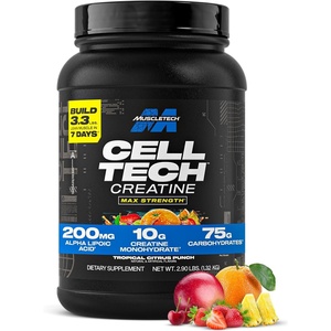 image:imageMuscleTech Creatine Monohydrate Powder  CellTech Creatine Powder Post Workout Recovery Drink Muscle Builder amp Musclebuilding Supplement  Tropical Citrus Punch 3 lbs 27 Serv  Packaging May Vary
