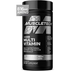 image:imageMuscleTech Platinum Multivitamins for Men amp Women  MultiVitamin Supplement for Immune Support  18 Vitamins amp Minerals Vitamin A C D E B6 B12  Daily Workout Supplements for Men  90 Capsules90 Count Pack of 1