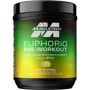 image:imageMuscleTech Pre Workout Powder EuphoriQ Pre Workout Smart Pre Workout Powder for Men amp Women Caffeine Metabolite Fueled with Paraxanthine Yuzu Lemonade 20 Servings