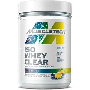 image:imageMuscleTech Whey Protein Powder Clear Whey Protein Isolate Whey Isolate Protein Powder for Women amp Men Clear Protein Drink 22g of Protein 90 Calories Lemon Berry Blizzard 11lb19 ServingsLemon Berry Blizzard