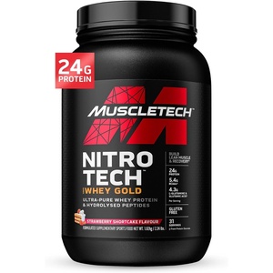 image:imageMuscletech Whey Protein Powder Cookies amp Cream 5LB  NitroTech Whey Protein Isolate Smoothie Mix for Lean Muscle amp Recovery  24g of Whey Gold Protein for Women amp Men  Packaging May VaryStrawberry